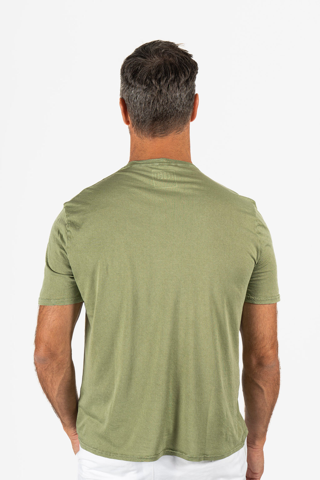 FEDELI | Soft Cotton T-Shirt | Olive Green