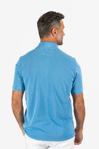 FEDELI | Pique Polo | Sky Blue