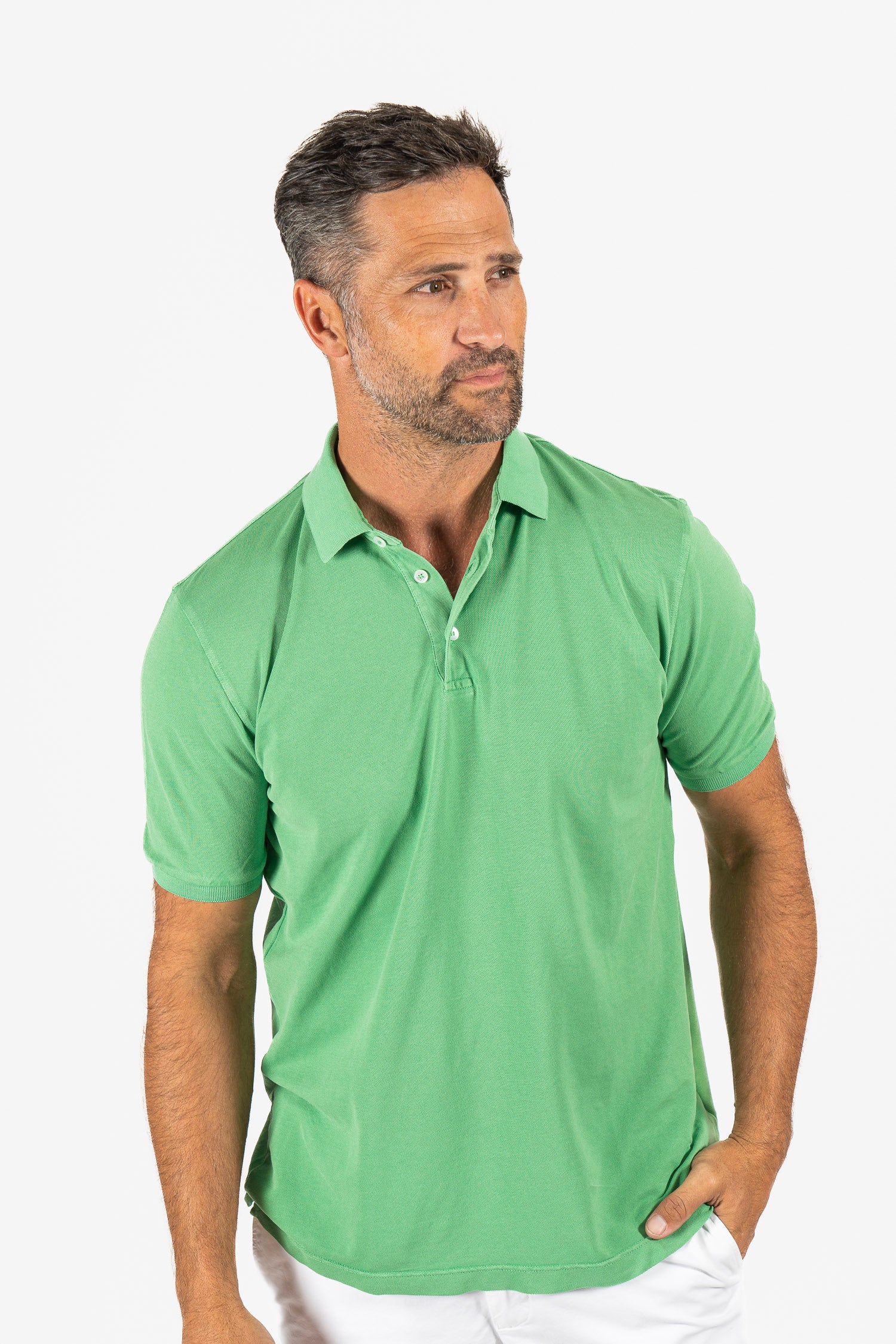FEDELI | Pique Polo | Green