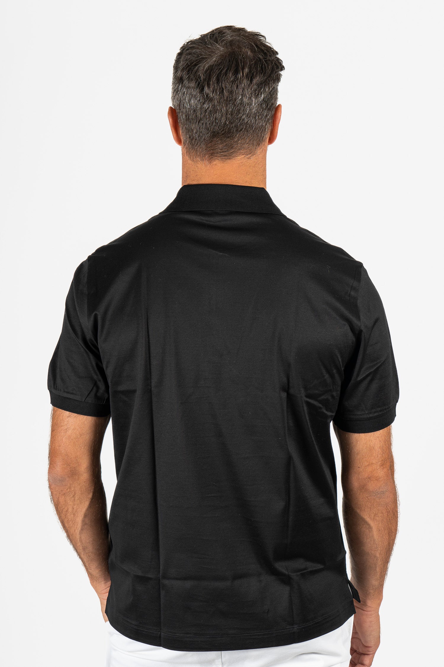 BRIONI | Polo With Zip |  Black