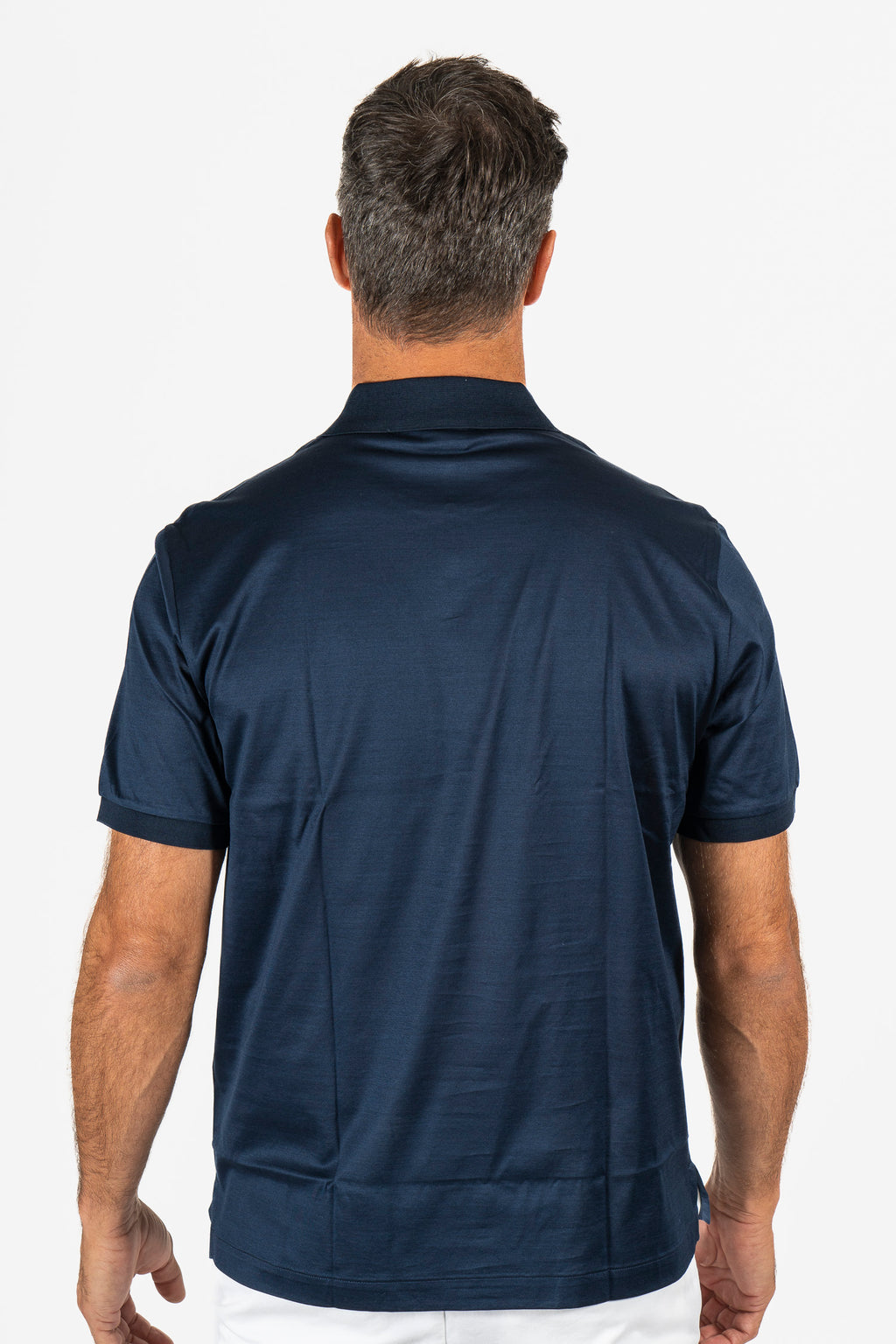 BRIONI | Polo With Zip | Navy