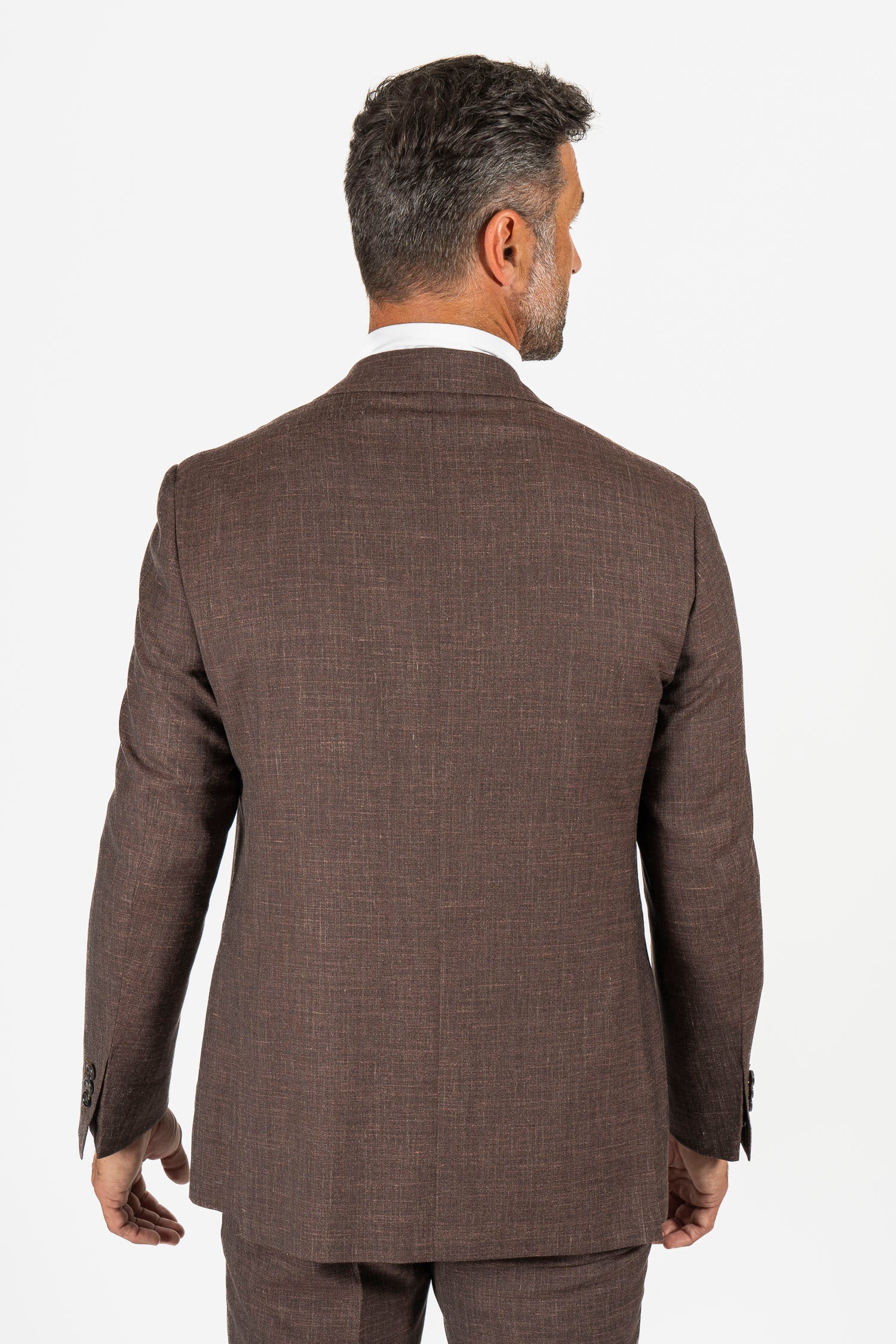 CANALI | Unlined Wool Blend Suit | Chocolate