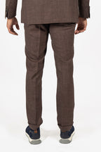 CANALI | Unlined Wool Blend Suit | Chocolate