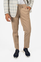 CANALI | Blue And Taupe Check Jacket | Beige