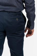 BRIONI | Cotton Chinos 2% Stretch | Navy