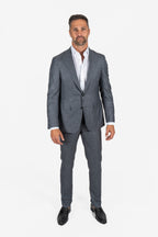 CANALI | Exclusive Capri Check Suit | Mid-Grey