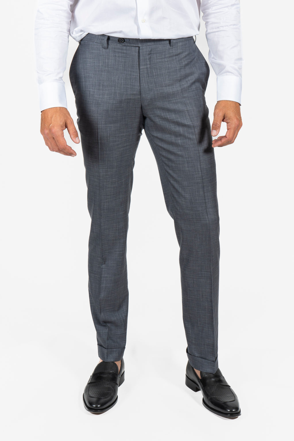 CANALI | Exclusive Capri Check Suit | Mid-Grey