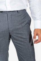 CANALI | Exclusive Capri Check Suit | Mid-Grey