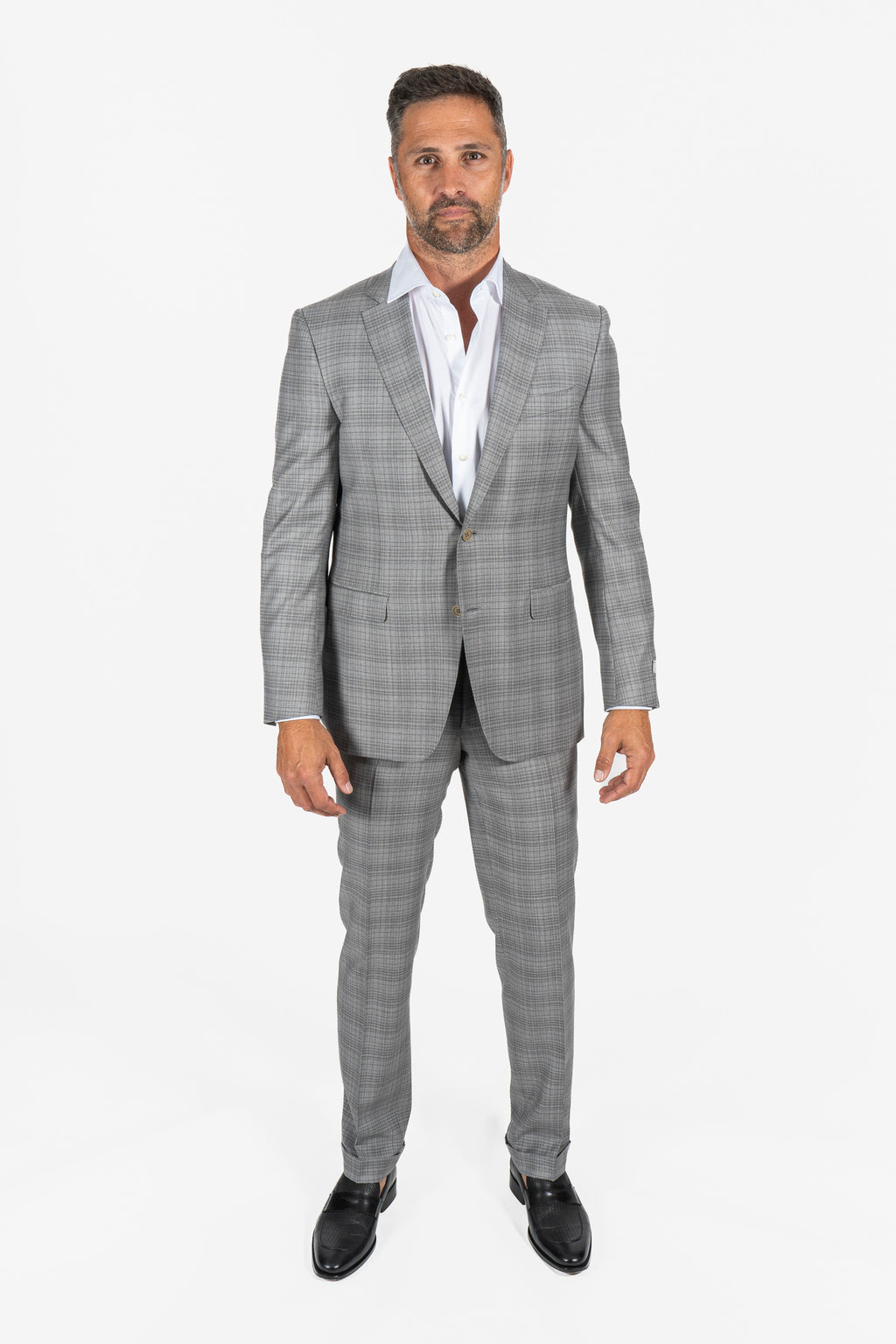 CANALI | Checked Suit | Light Grey