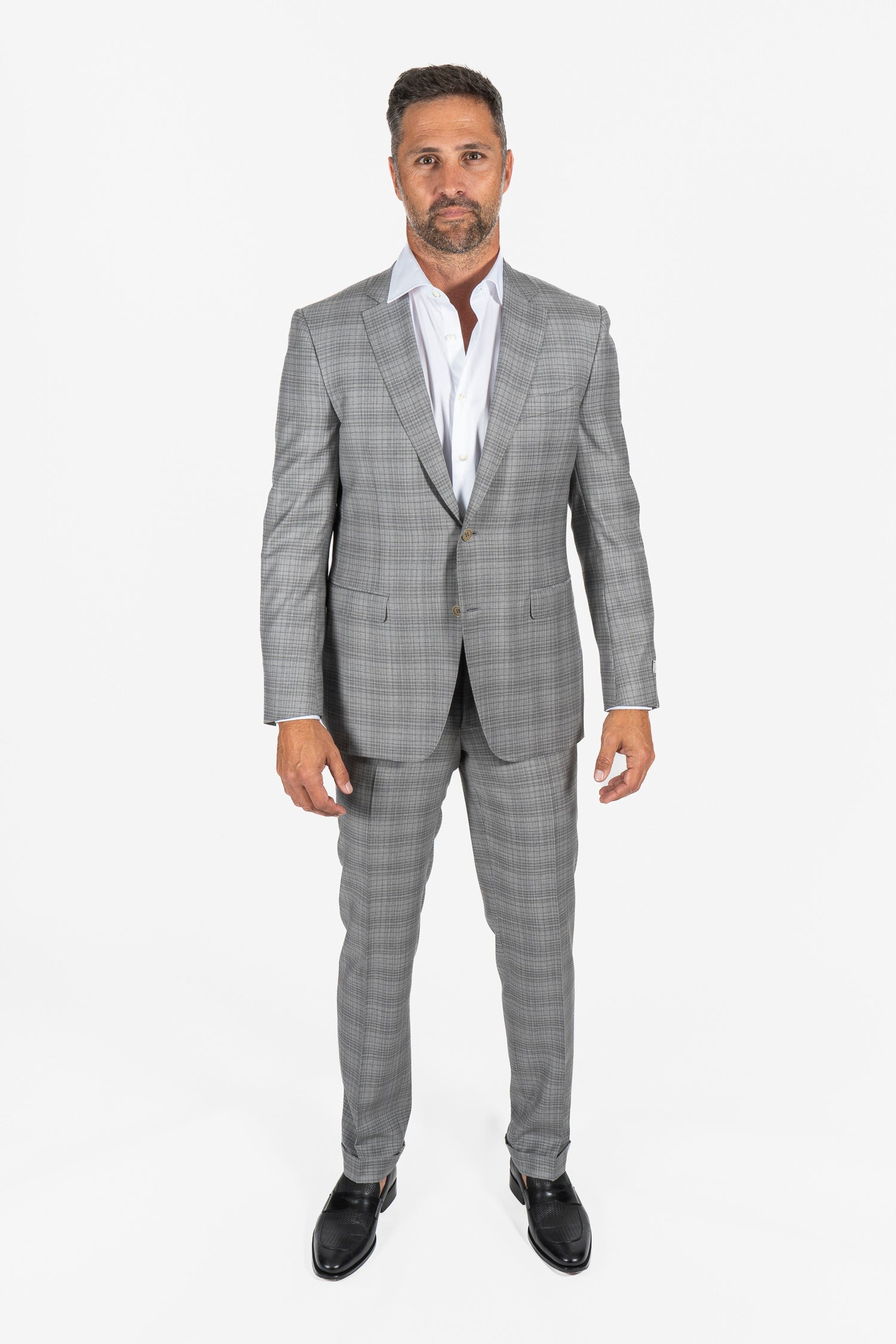 CANALI | Checked Suit | Light Grey