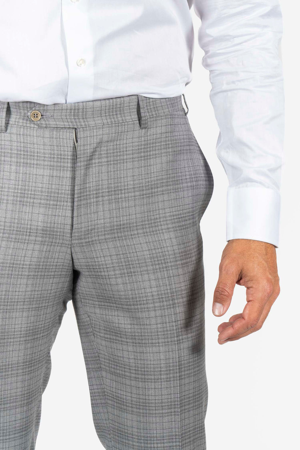 CANALI | Checked Suit | Light Grey