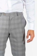 CANALI | Checked Suit | Light Grey