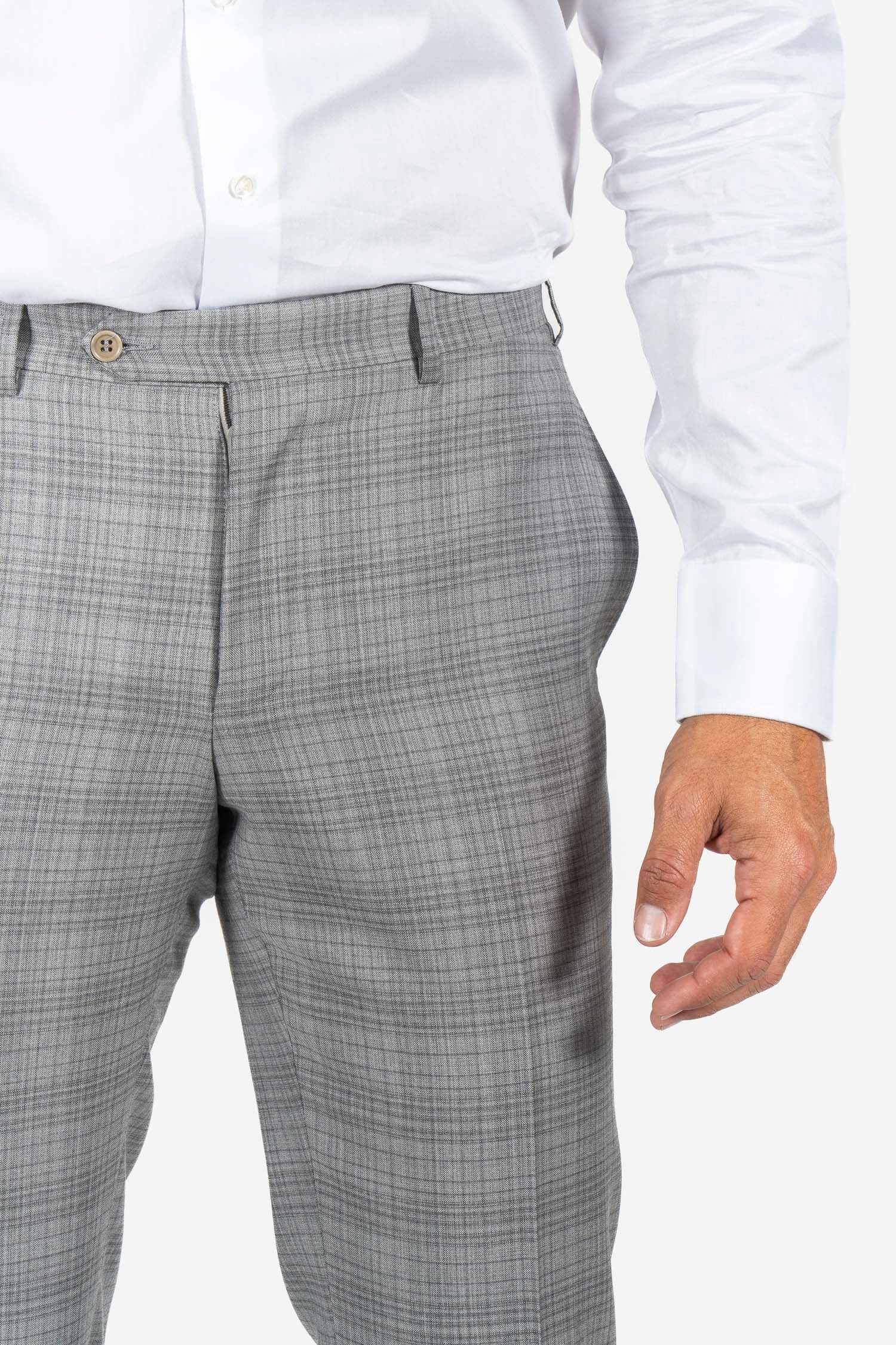 CANALI | Checked Suit | Light Grey