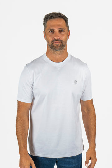 BRUNELLO CUCINELLI White T-Shirt With Logo