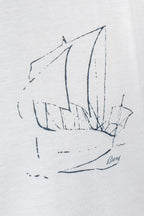 BRIONI | T-Shirt With Sail Boat | White