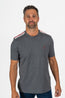 BRUNELLO CUCINELLI | T-Shirt With Stripes On Shoulders | Charcoal