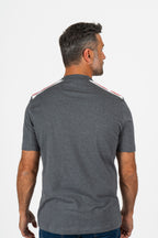BRUNELLO CUCINELLI | T-Shirt With Stripes On Shoulders | Charcoal