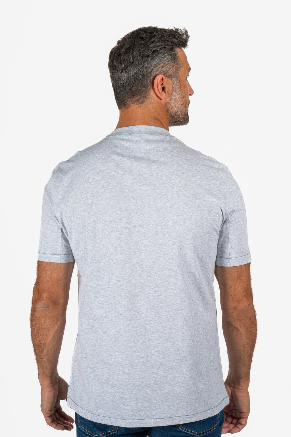 BRUNELLO CUCINELLI | T-Shirt With Logo | Light Grey