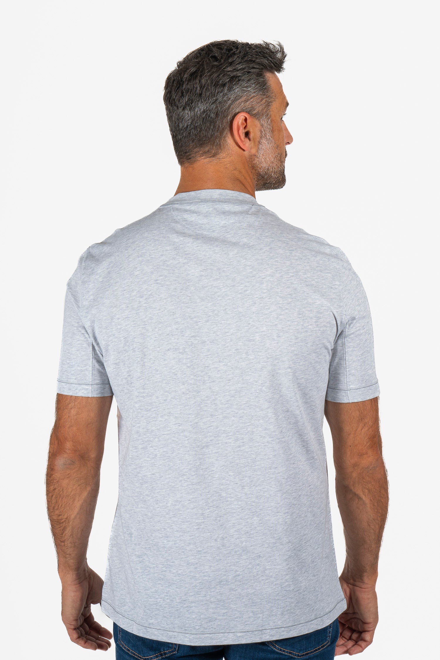BRUNELLO CUCINELLI | T-Shirt With Logo | Light Grey