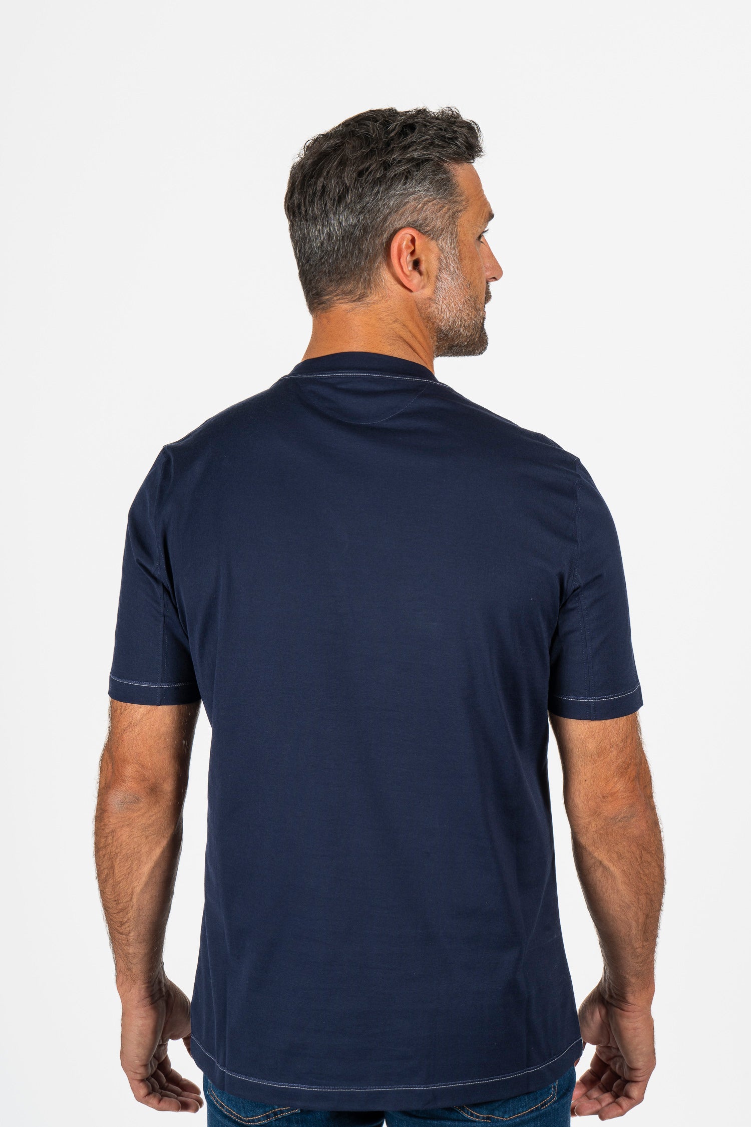 BRUNELLO CUCINELLI | T-Shirt With Logo | Navy