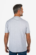 BRUNELLO CUCINELLI | T-Shirt With Red Logo | Light Grey