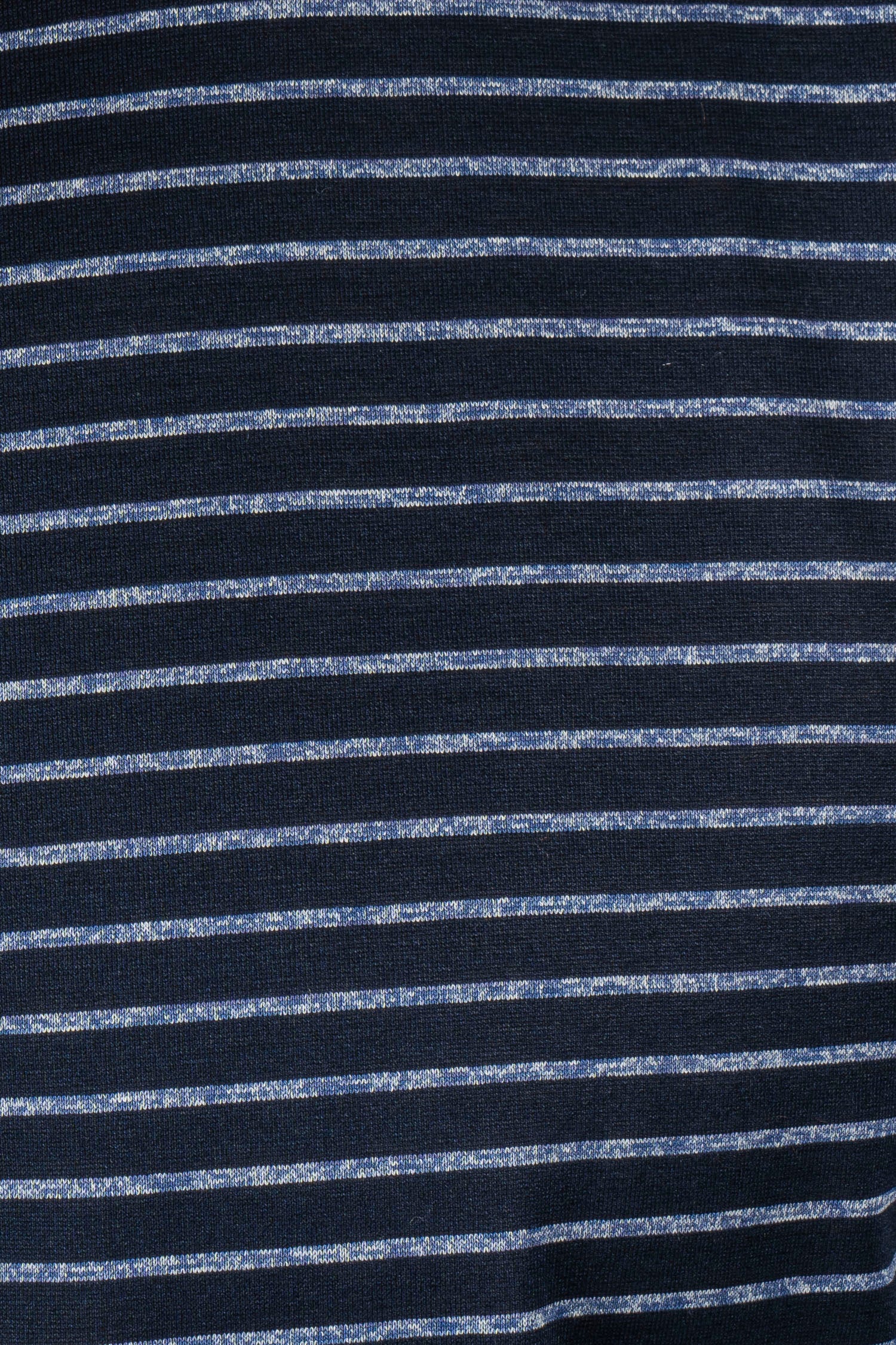 CANALI | T-Shirt With Marle Stripes | Navy