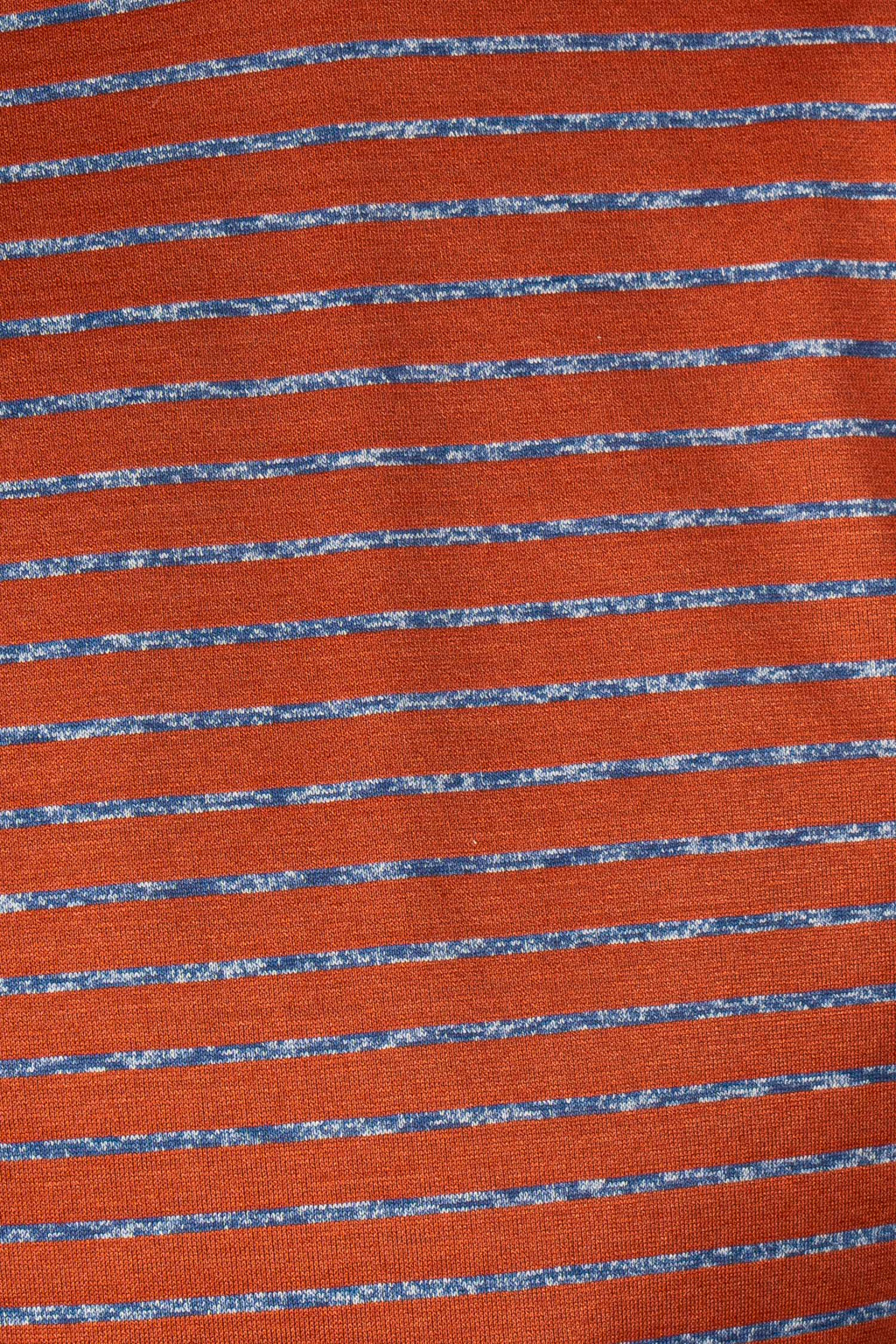 CANALI | T-Shirt With Marle Stripes | Burnt Orange