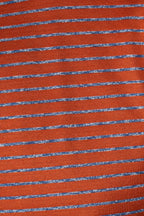 CANALI | T-Shirt With Marle Stripes | Burnt Orange