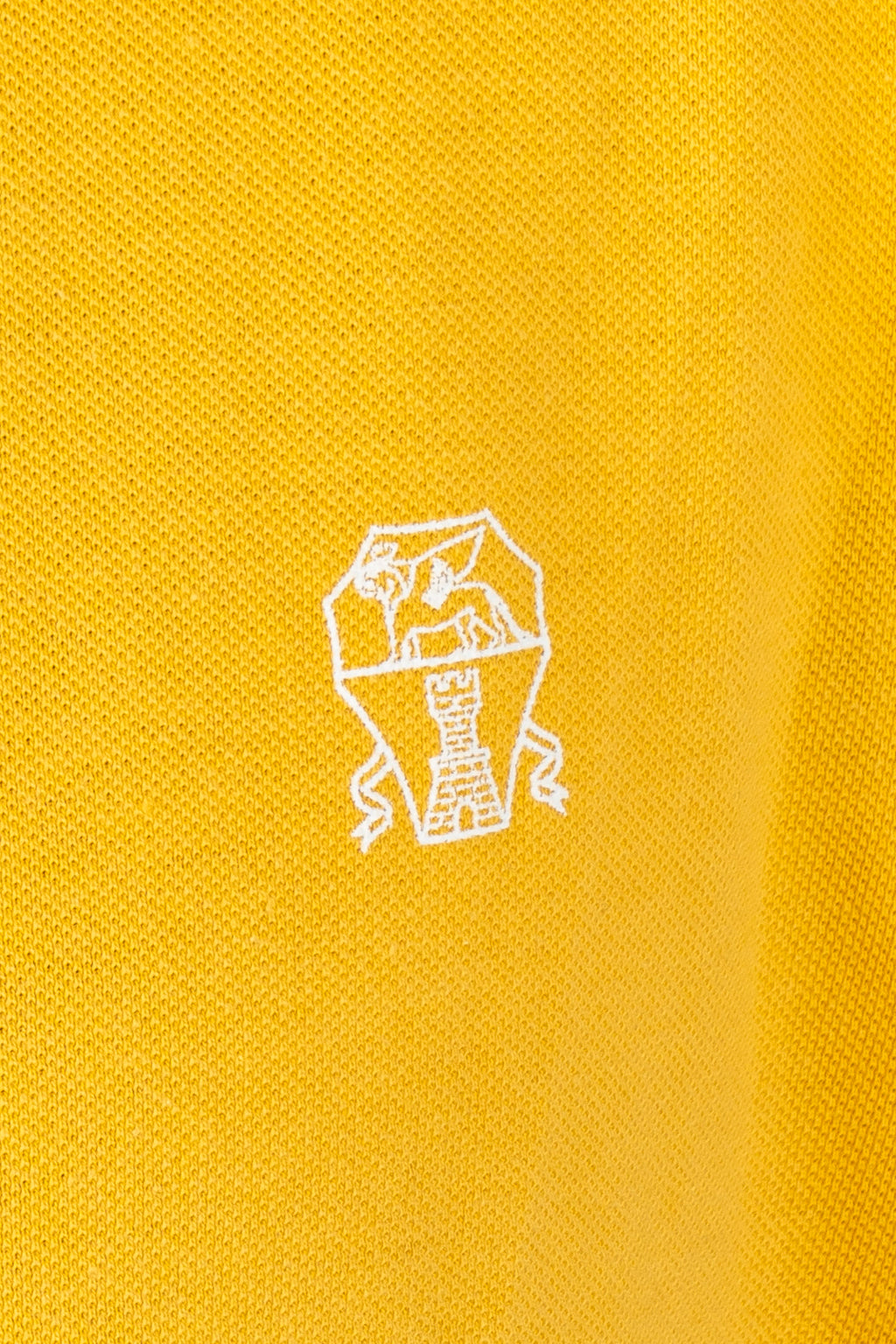 BRUNELLO CUCINELLI | Polo With Contrast Placket | Yellow
