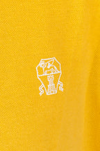 BRUNELLO CUCINELLI | Polo With Contrast Placket | Yellow