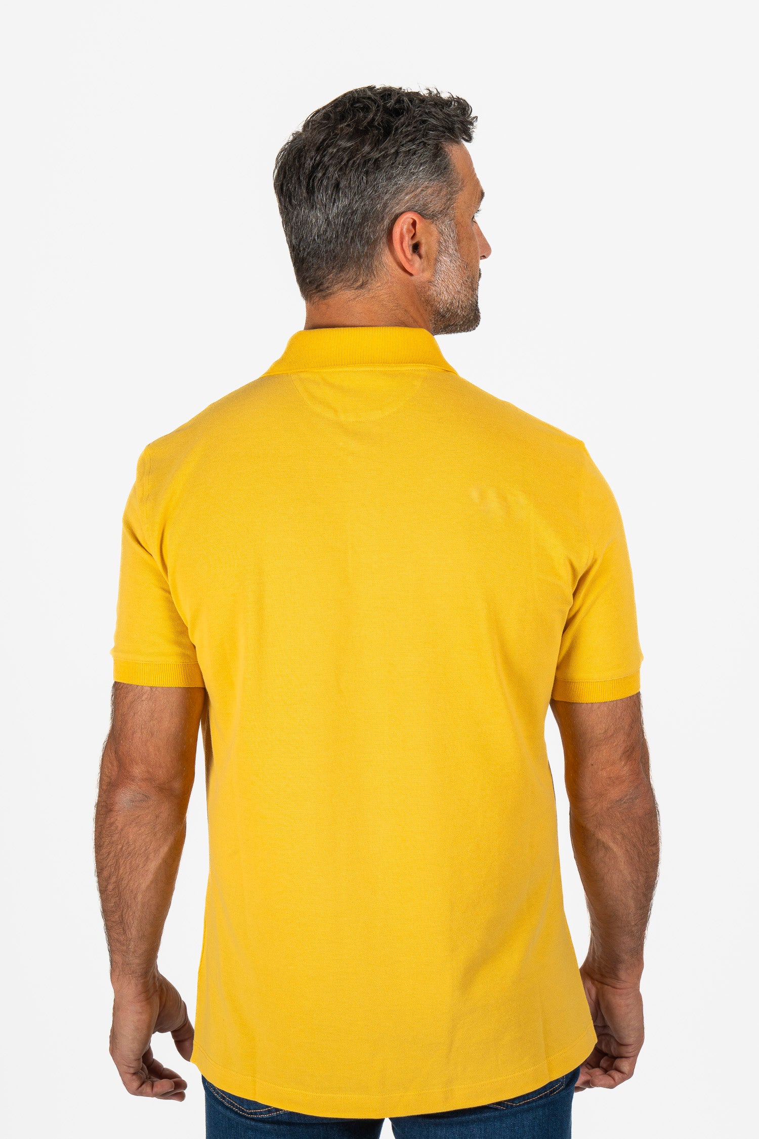BRUNELLO CUCINELLI | Polo With Contrast Placket | Yellow