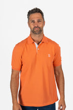 BRUNELLO CUCINELLI | Polo With Contrast Placket | Orange