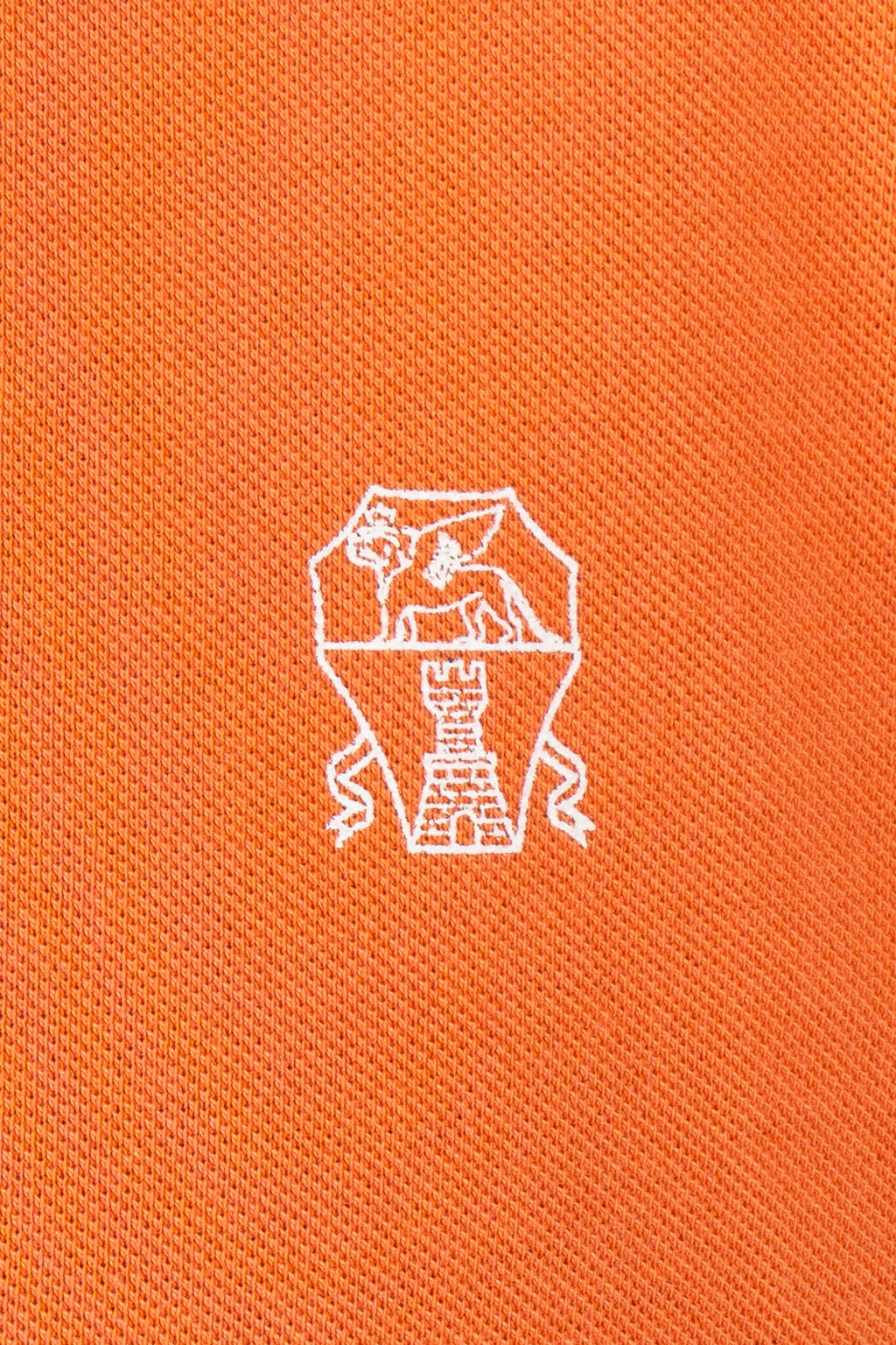 BRUNELLO CUCINELLI | Polo With Contrast Placket | Orange