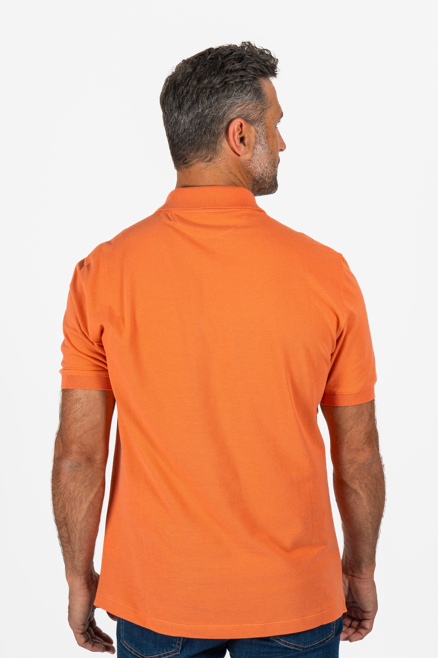 BRUNELLO CUCINELLI | Polo With Contrast Placket | Orange