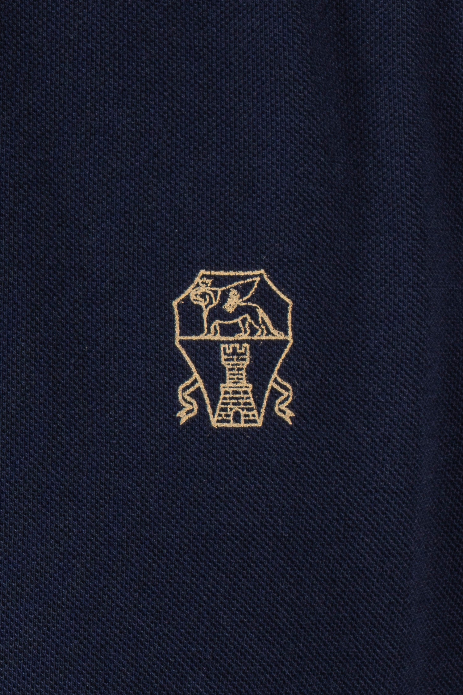 BRUNELLO CUCINELLI | Polo With Contrast Placket | Navy