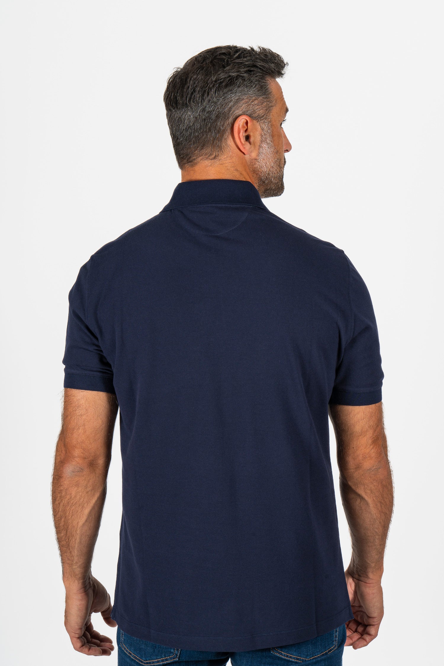 BRUNELLO CUCINELLI | Polo With Contrast Placket | Navy