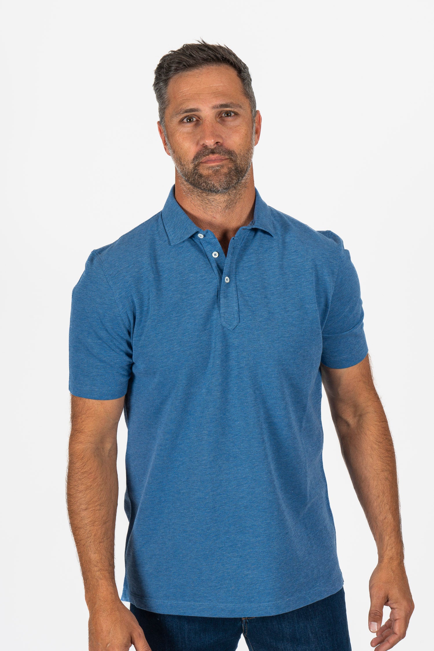 BRUNELLO CUCINELLI | Pique Polo | Blue