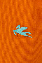 ETRO | Polo With Trim Under Collar | Orange