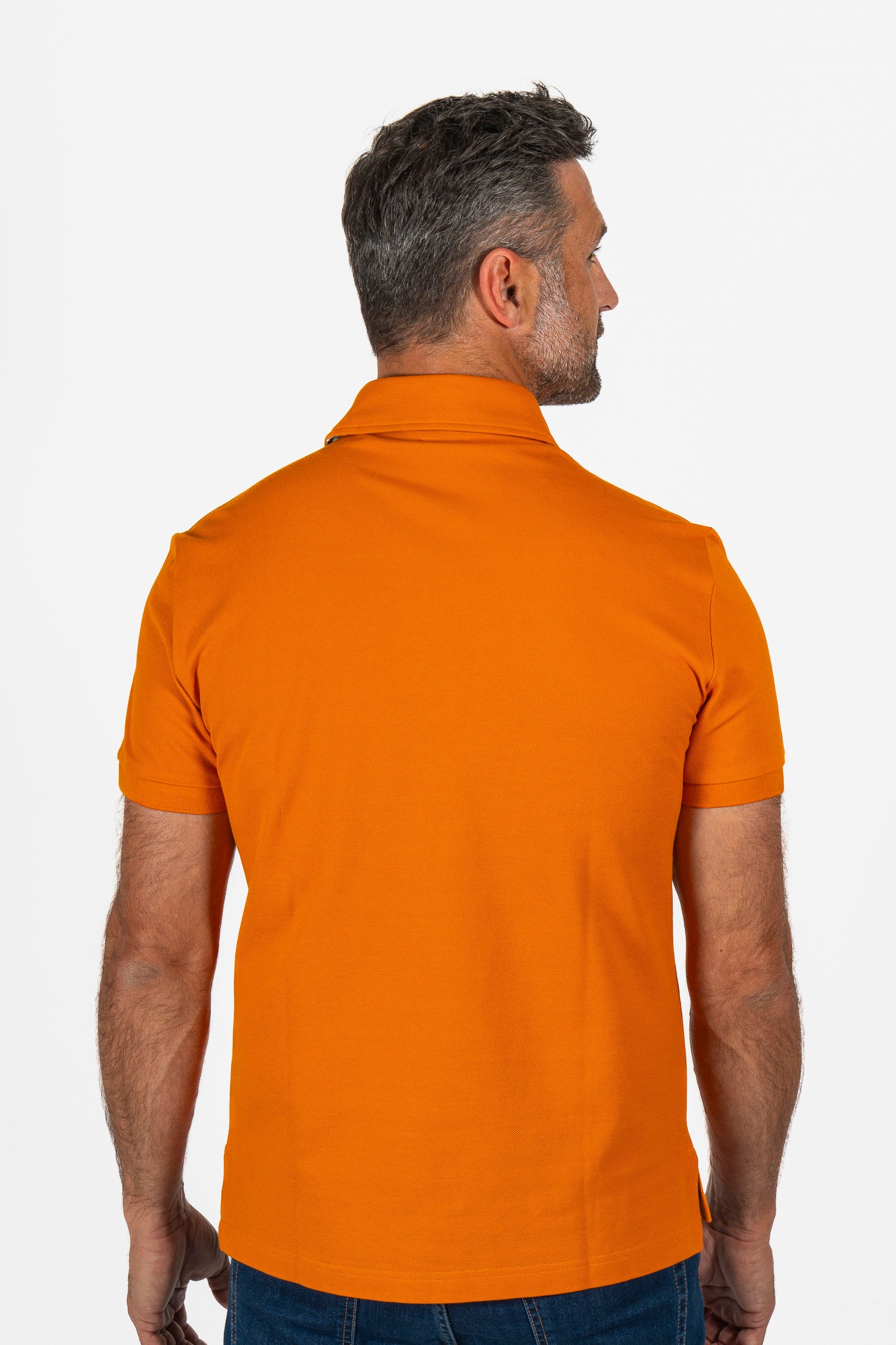 ETRO | Polo With Trim Under Collar | Orange