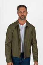 CANALI | Rain Resistant Bomber | Olive