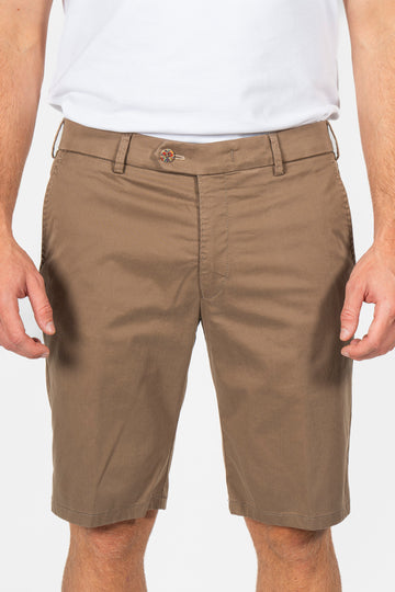 MMX Brown Shorts With 4% Stretch