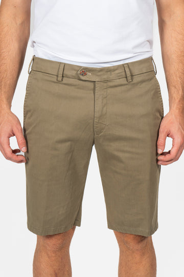 MMX Khaki Green Shorts With 4% Stretch
