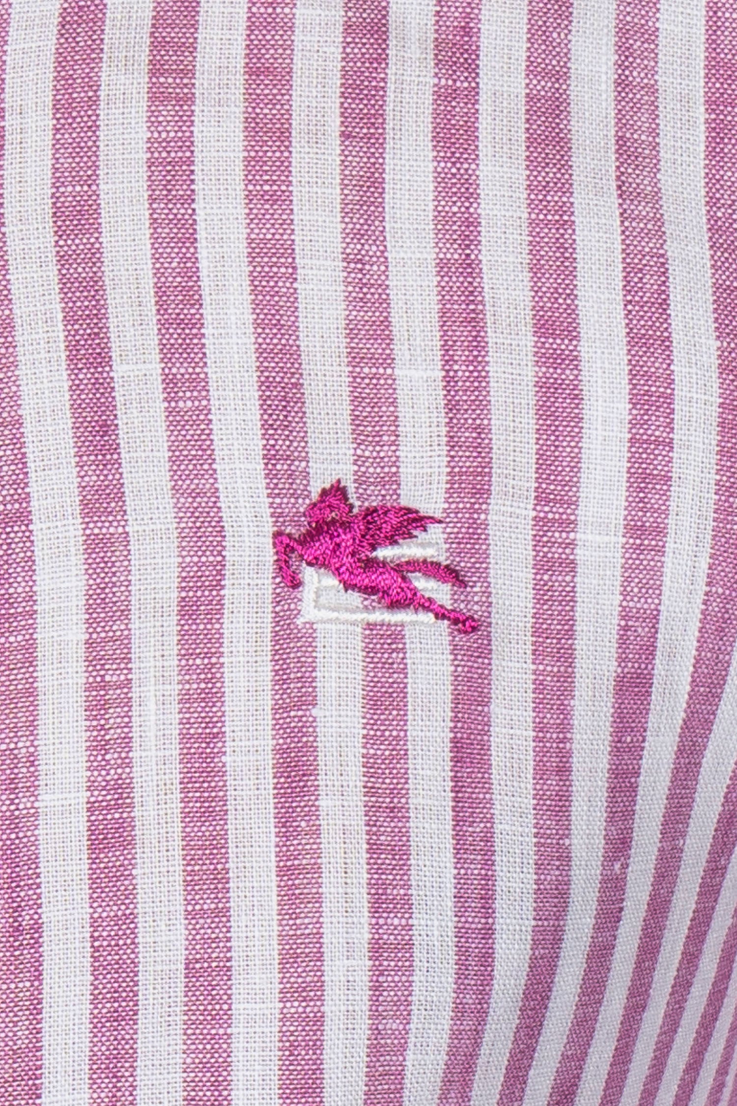 ETRO | Striped Linen Shirt | Purple