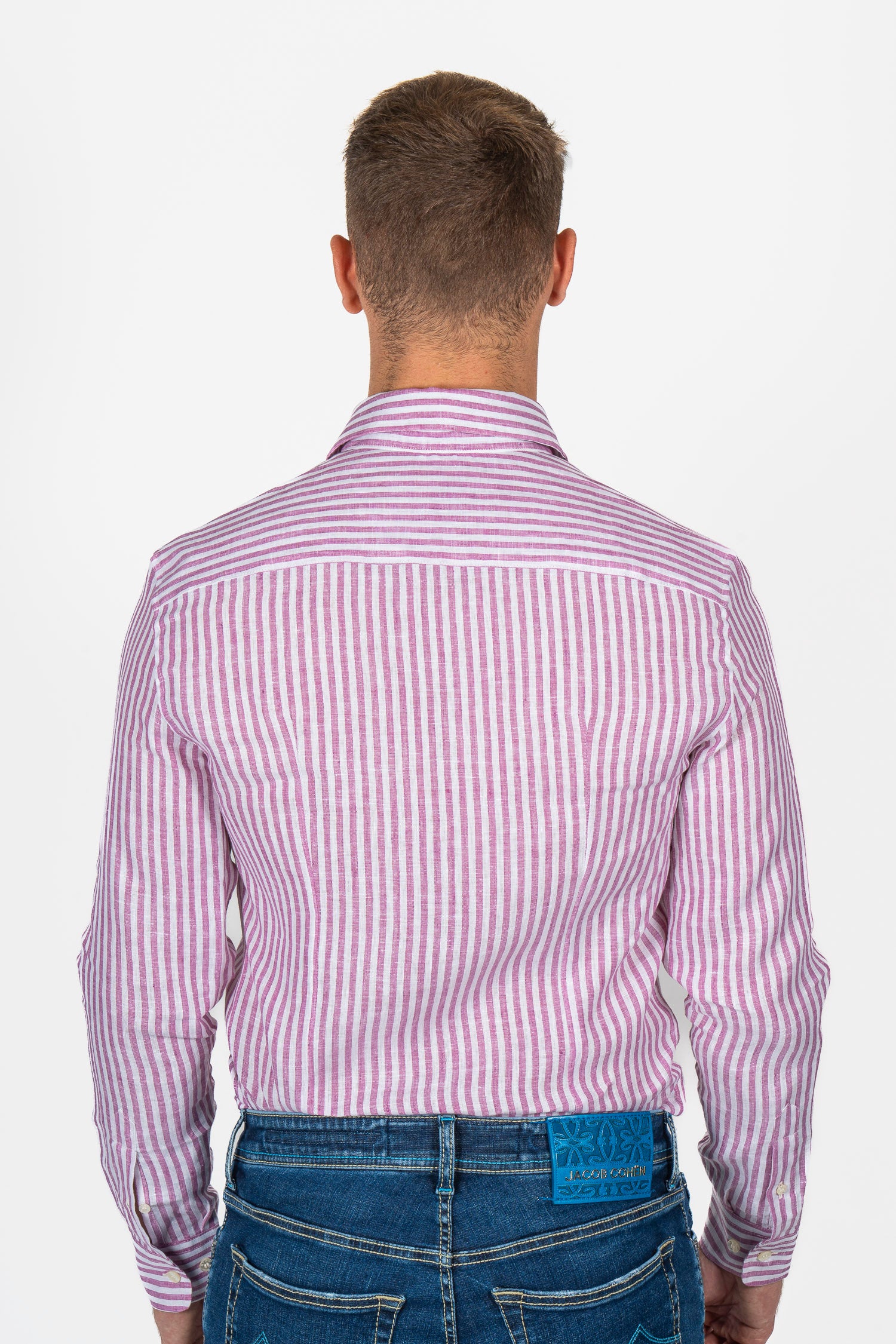 ETRO | Striped Linen Shirt | Purple