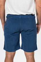 ALTEA | Terry Towelling Shorts | Mid-Blue
