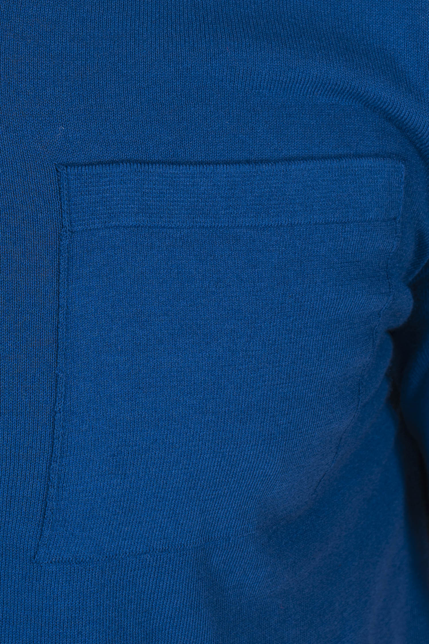 ALTEA | Knitted V-Neck Polo | Royal Blue