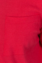 ALTEA | Knitted V-Neck Polo | Hot Pink