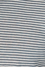 ALTEA | Cotton & Linen Stripe Polo | Blue Steel