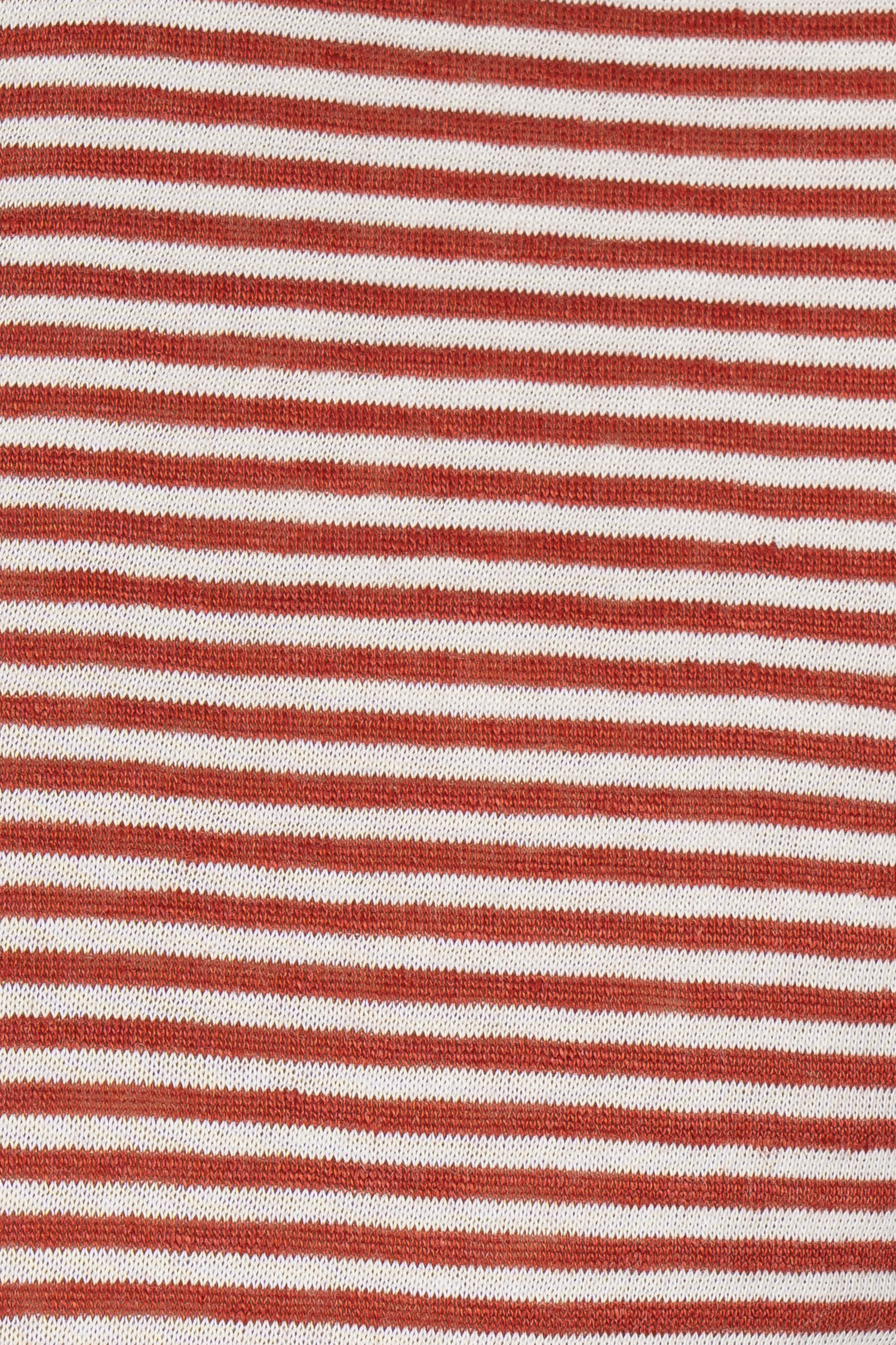 ALTEA | Cotton & Linen Stripe Polo | Red