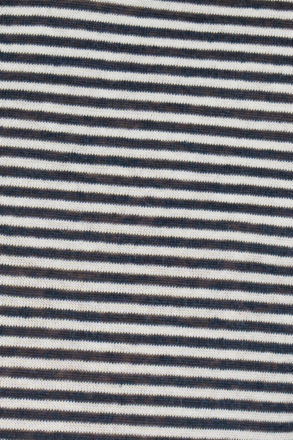 ALTEA | Cotton & Linen Stripe Polo | Navy
